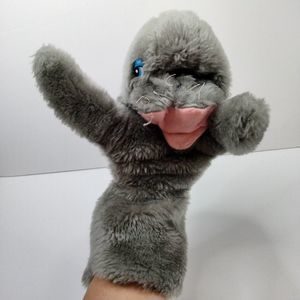 Vintage Plush The Manatee Toy Co Hand Puppet W Squeaker Toy 14” Long Sea Cow